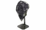19.6" Stunning Amethyst Geode on Metal Stand - Uruguay - #199663-3